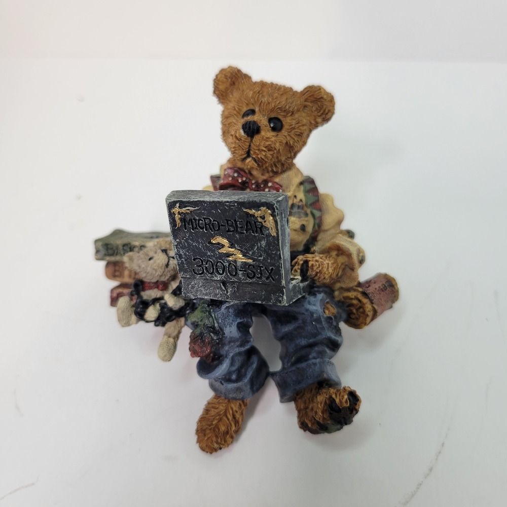 Boyds Bears & Friends Bearstone Collection Micro Bear 3000-SIX Figurine